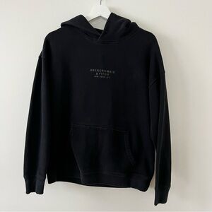 Abercrombie & Fitch Women’s S Relaxed Soft A&F Fleece Logo Hooded Sweatshirt